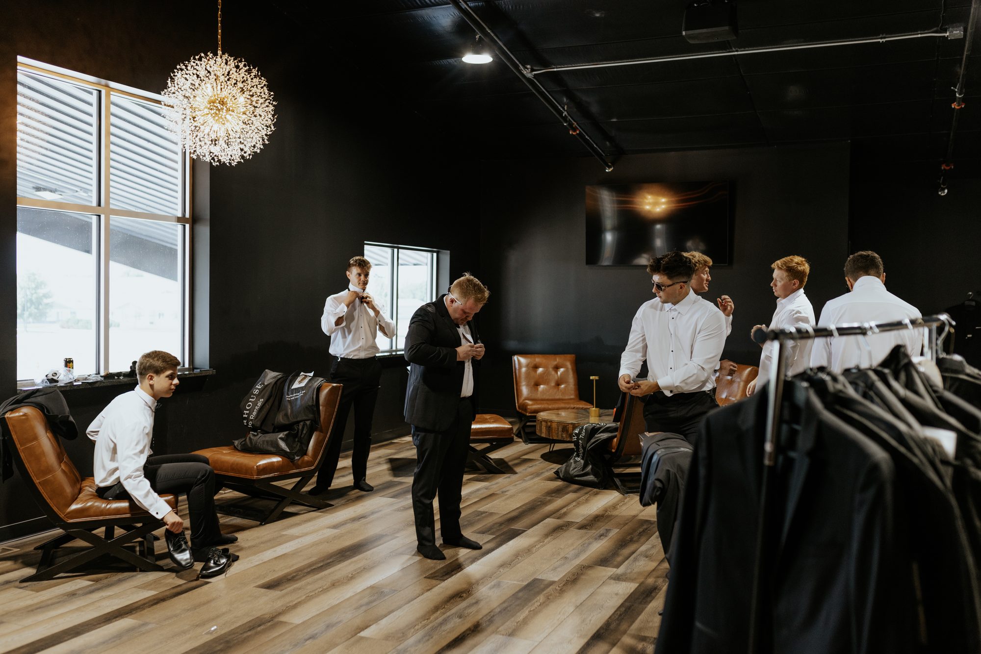 Guests relaxing in the upstairs loft